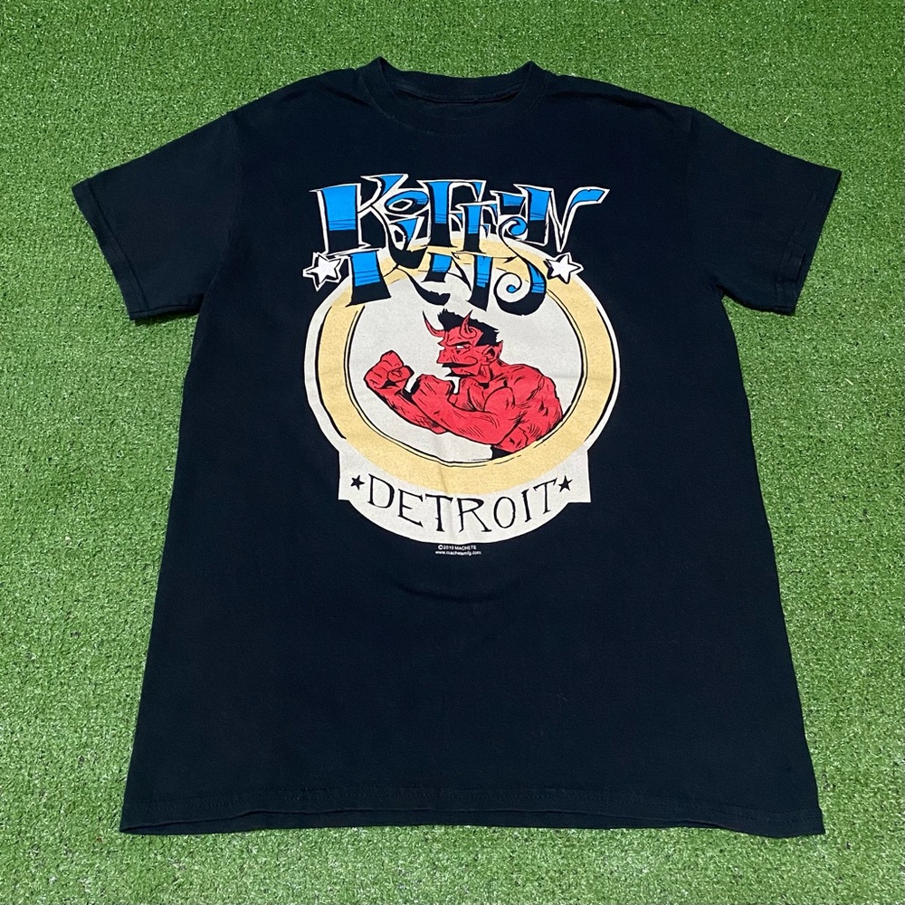 Vintage Y2K Koffin Kats Band T-Shirt Black Size Small Psychobilly Punk Rock 2010